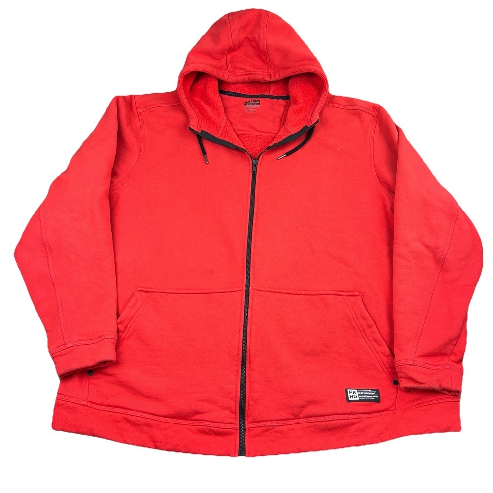 Alaskan Hardgear Duluth Trading Co Hoodie Mens 3XL Red Full Zip Standard Fit